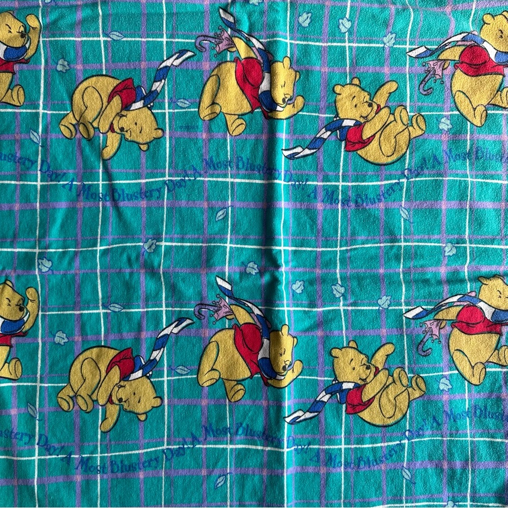 Vintage Winnie the Pooh Twin Bed Sheet